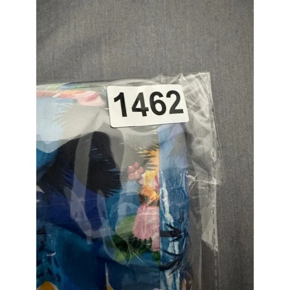 Pacific Legend Dress Women S Blue Tropical Sunset Floral Resortwear Vacation - Picture 9 of 10